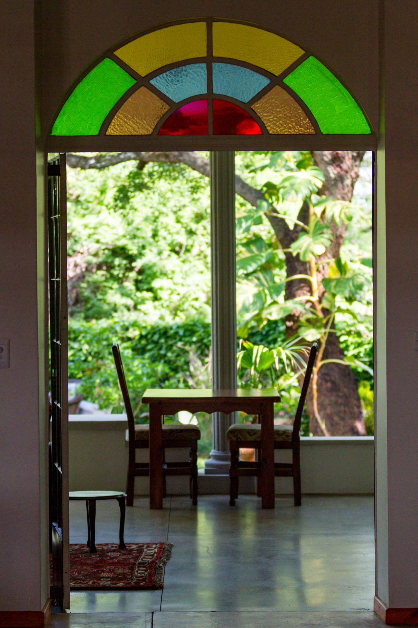 View to the verandah at The Courtney Lodge
