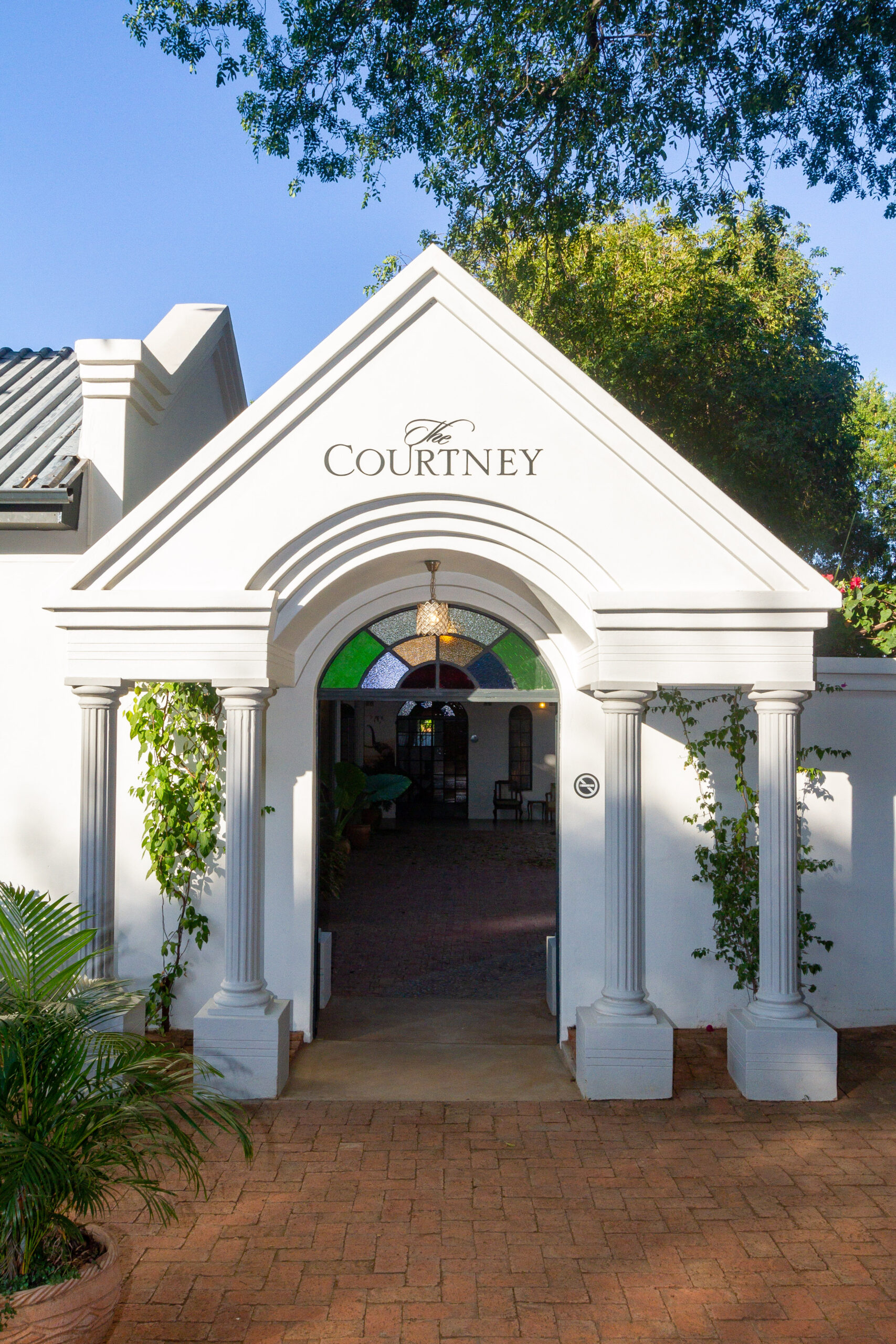 Courtyard Entrance at The Courtney Lodge