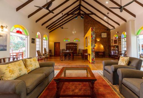 Lounge at The Courtney Lodge, Victoria Falls